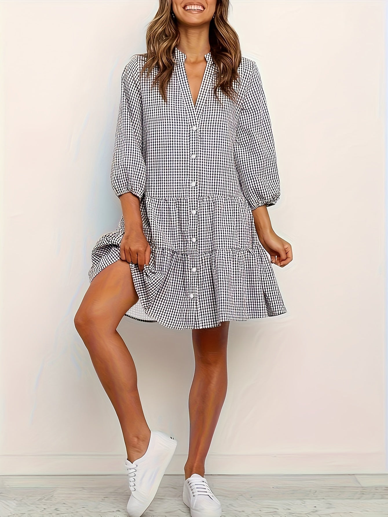 Paola™ | Korte Jurk met Print