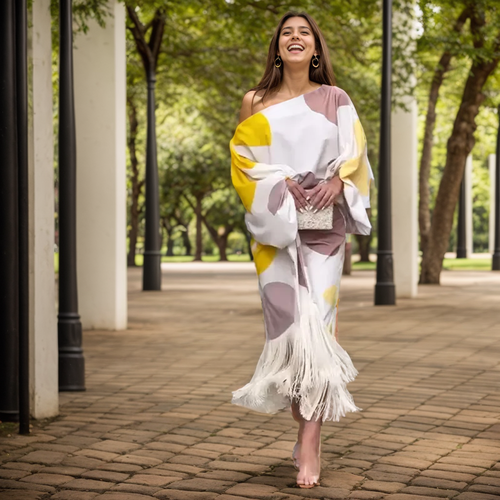 HANNAH™ | ELEGANTE JURK MET PRINT