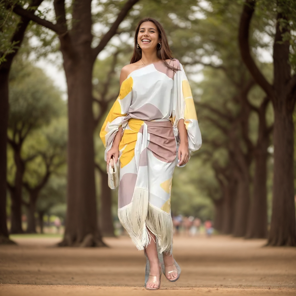HANNAH™ | ELEGANTE JURK MET PRINT