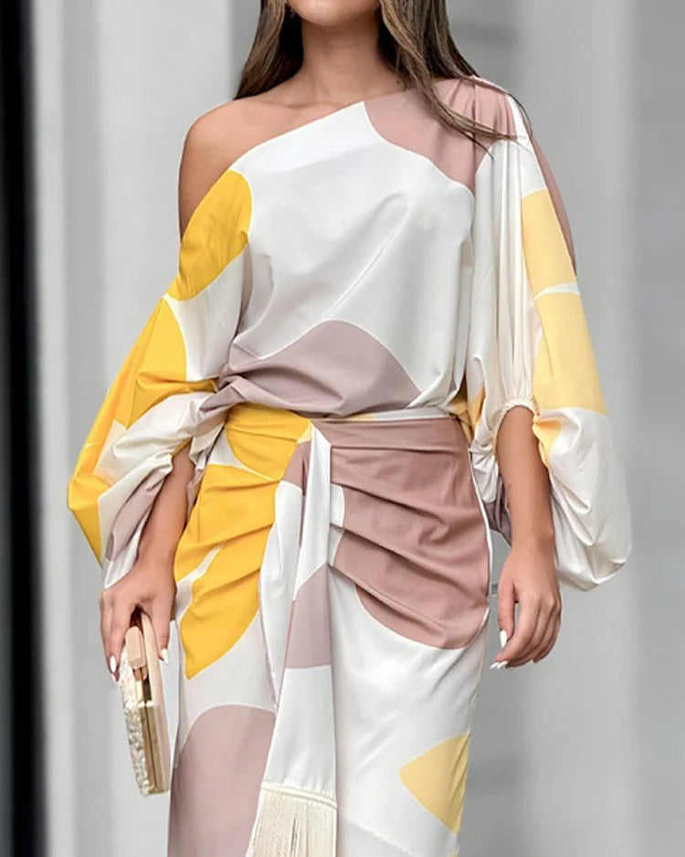 HANNAH™ | ELEGANTE JURK MET PRINT