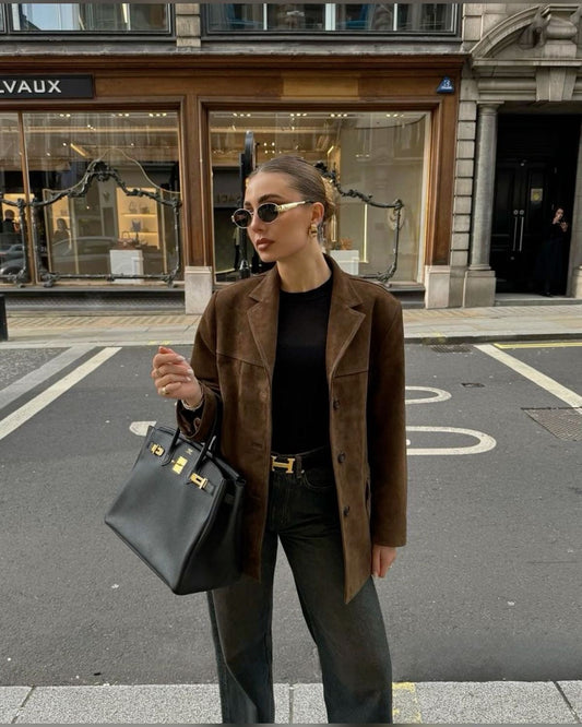 DANA™| ELEGANTE SUÈDE BLAZER