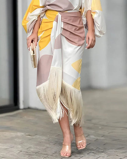 HANNAH™ | ELEGANTE JURK MET PRINT