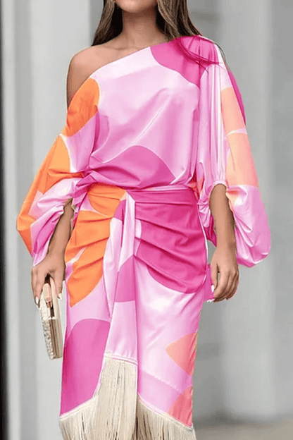 HANNAH™ | ELEGANTE JURK MET PRINT