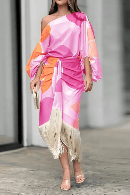 HANNAH™ | ELEGANTE JURK MET PRINT